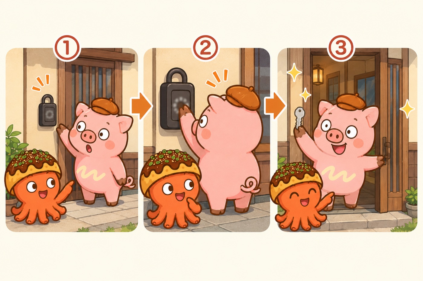 Self check-in steps illustration